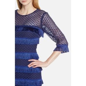 MARK + JAMES BY BADGLEY MISCHKA Fringe Lace Dress